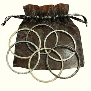 EUC Women’s Express Bangle Bracelets with Mesh Bag